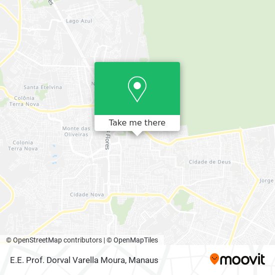 E.E. Prof. Dorval Varella Moura map