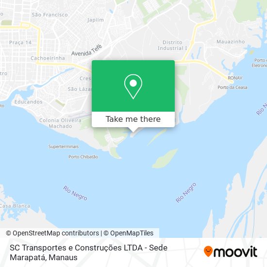 Mapa SC Transportes e Construções LTDA - Sede Marapatá