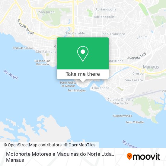 Motonorte Motores e Maquinas do Norte Ltda. map