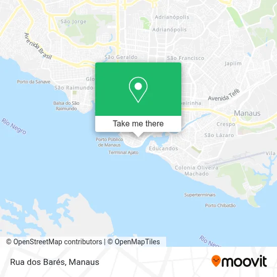 Rua dos Barés map