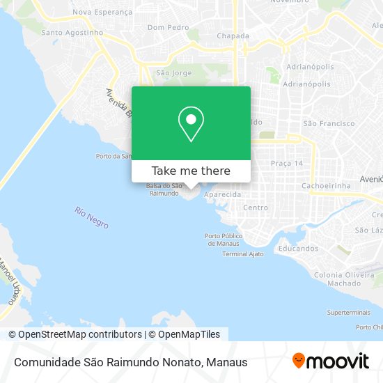 Mapa Comunidade São Raimundo Nonato