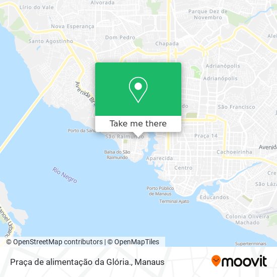 Praça de alimentação da Glória. map