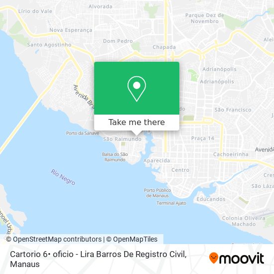 Cartorio 6• oficio - Lira Barros De Registro Civil map