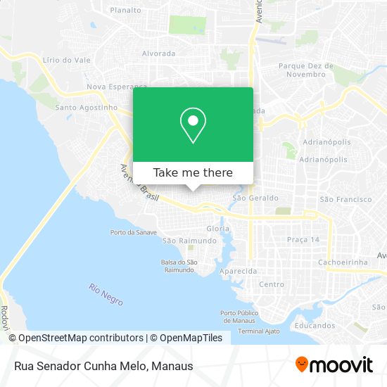 Mapa Rua Senador Cunha Melo