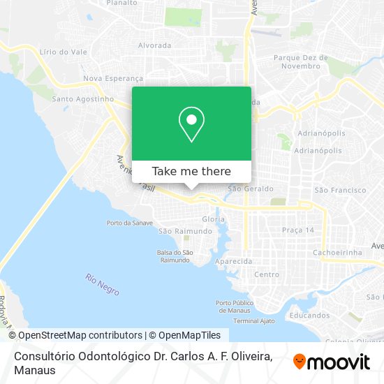 Consultório Odontológico Dr. Carlos A. F. Oliveira map