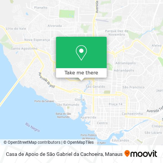 Casa de Apoio de São Gabriel da Cachoeira map