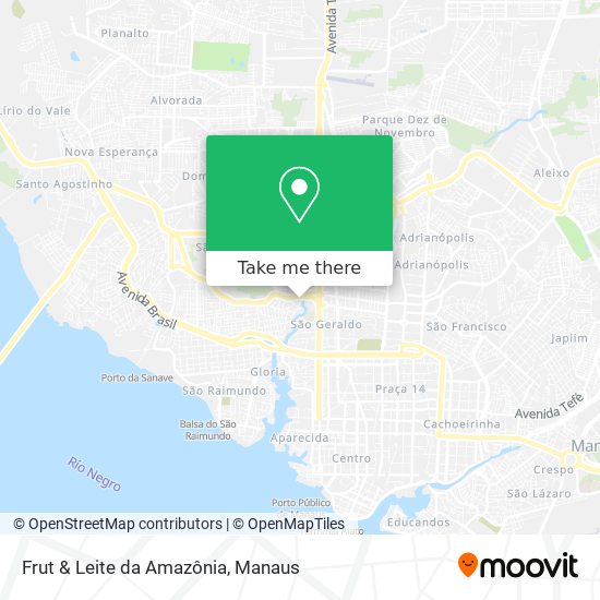 Frut & Leite da Amazônia map