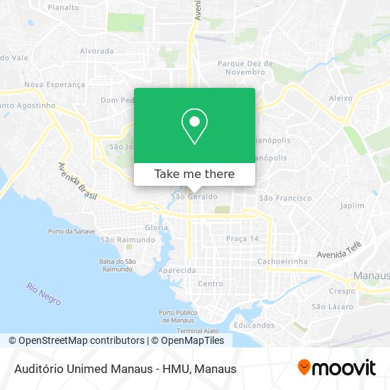 Auditório Unimed Manaus - HMU map
