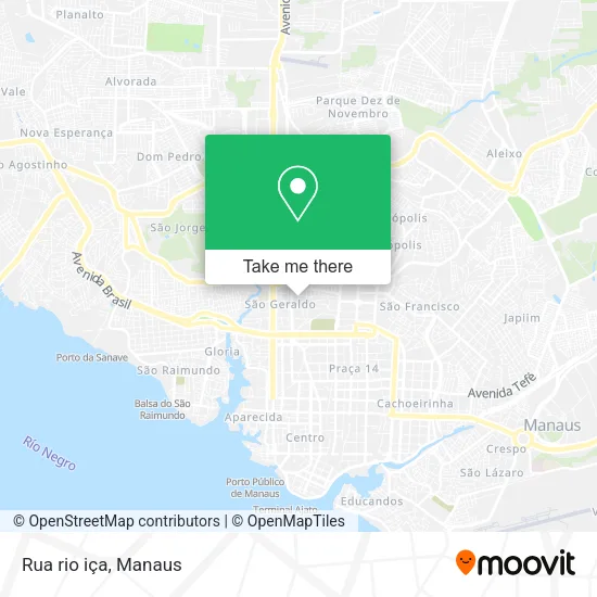 Rua rio iça map