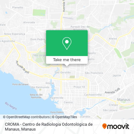 CROMA - Centro de Radiologia Odontológica de Manaus map