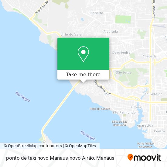 ponto de taxi novo Manaus-novo Airão map