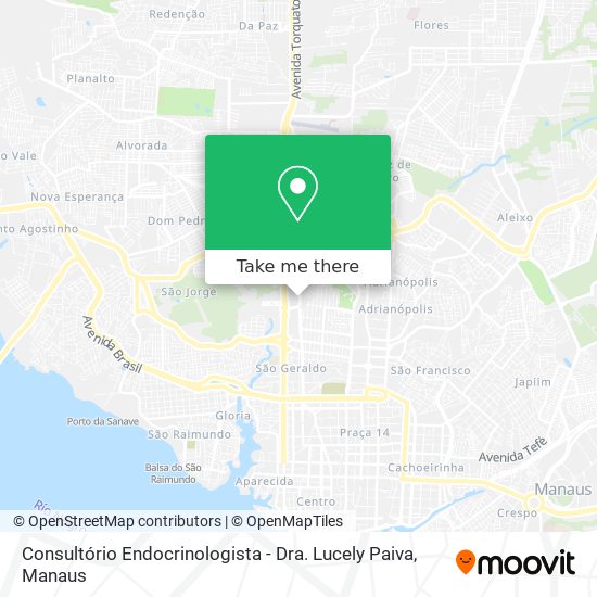 Consultório Endocrinologista - Dra. Lucely Paiva map