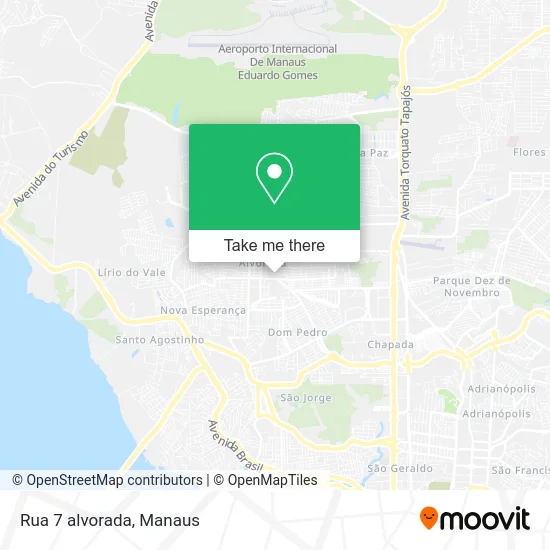 Rua 7 alvorada map