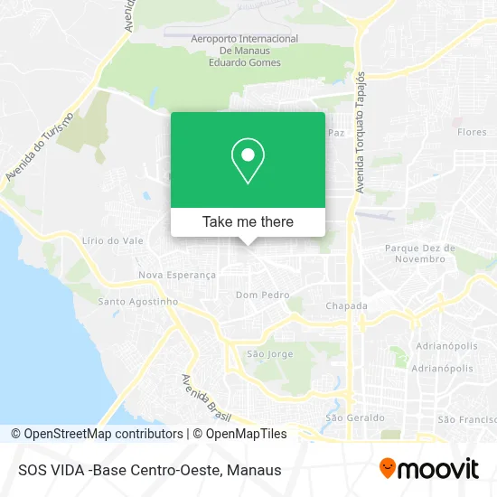 SOS VIDA -Base Centro-Oeste map