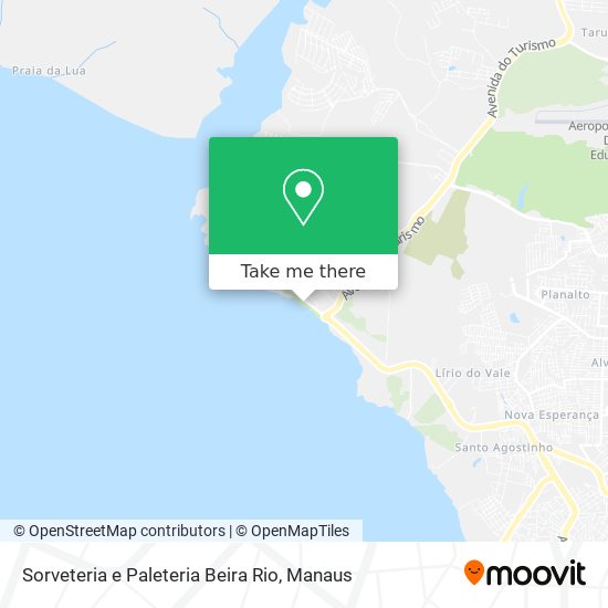 Mapa Sorveteria e Paleteria Beira Rio