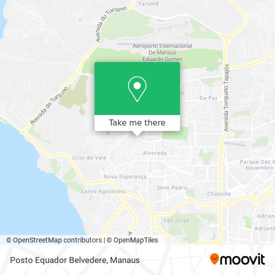 Posto Equador Belvedere map