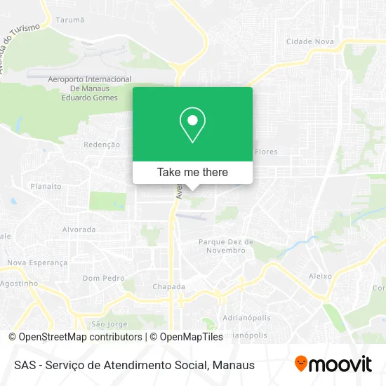 SAS - Serviço de Atendimento Social map