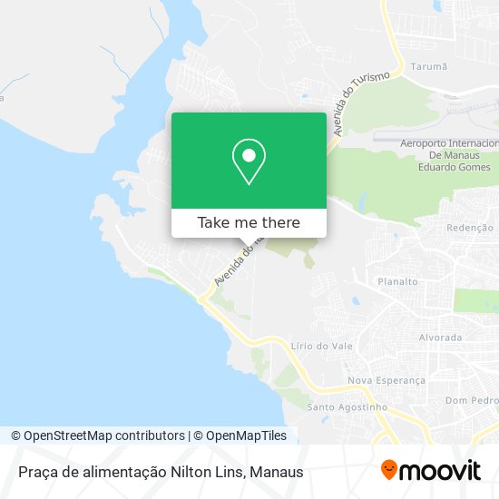 Praça de alimentação Nilton Lins map