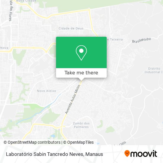 Laboratório Sabin Tancredo Neves map