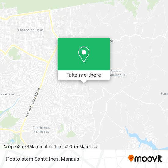 Posto atem Santa Inês map