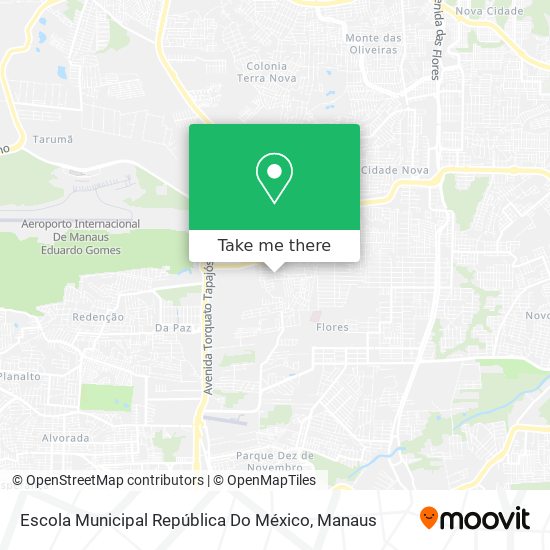 Mapa Escola Municipal República Do México