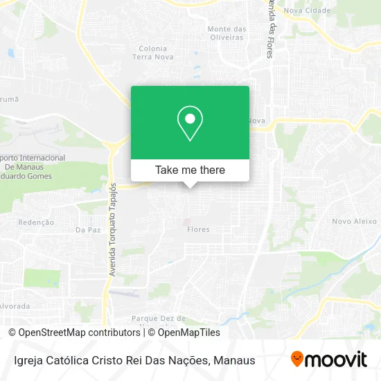 Igreja Católica Cristo Rei Das Nações map
