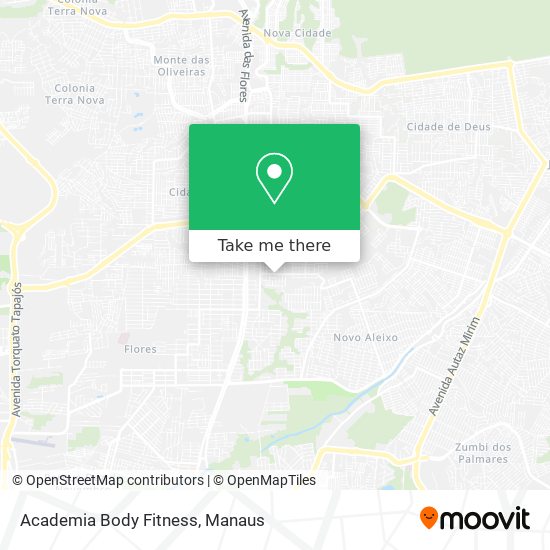 Mapa Academia Body Fitness