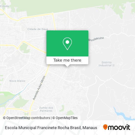Escola Municipal Francinete Rocha Brasil map