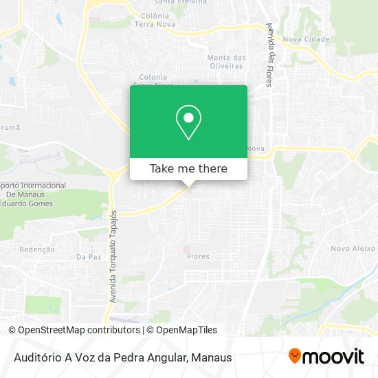 Auditório A Voz da Pedra Angular map