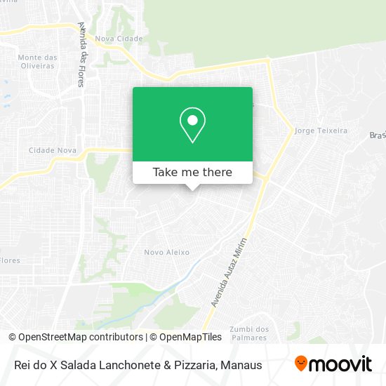 Rei do X Salada Lanchonete & Pizzaria map