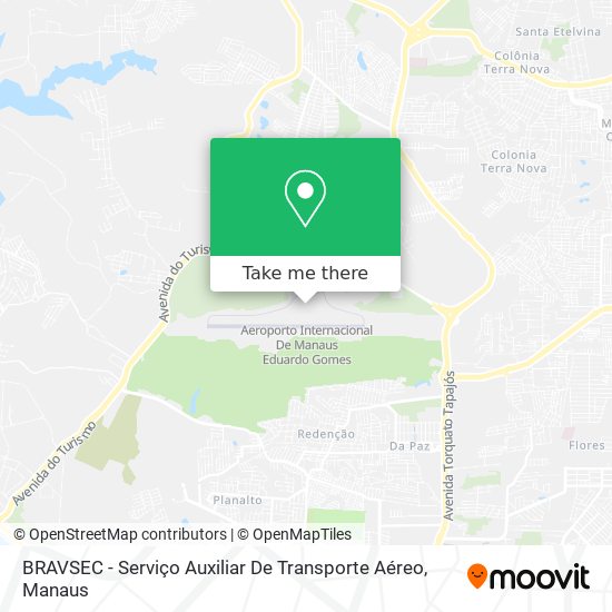 BRAVSEC - Serviço Auxiliar De Transporte Aéreo map