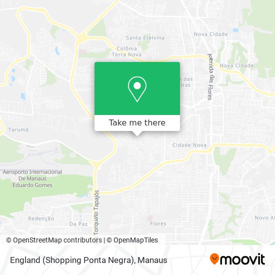 England (Shopping Ponta Negra) map