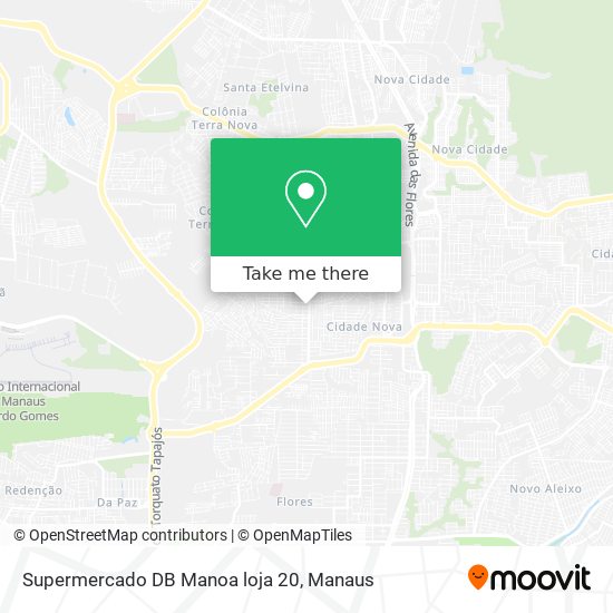 Supermercado DB Manoa loja 20 map