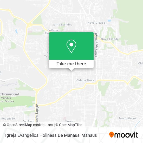Igreja Evangélica Holiness De Manaus map