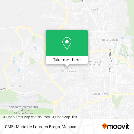 Mapa CMEI Maria de Lourdes Braga