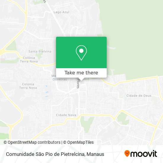Comunidade São Pio de Pietrelcina map