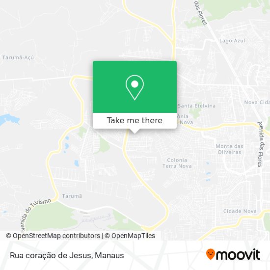 Rua coração de Jesus map