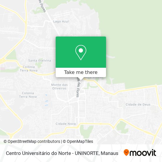 Centro Universitário do Norte - UNINORTE map