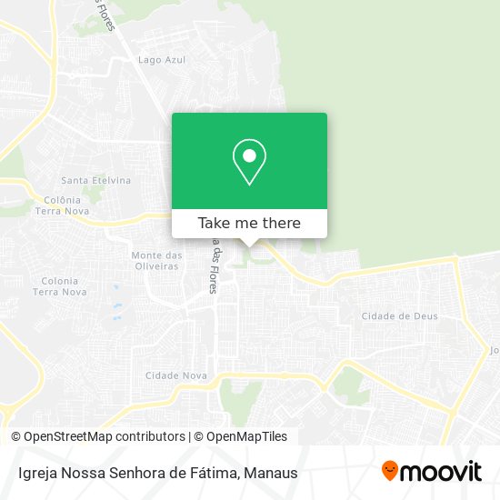 Mapa Igreja Nossa Senhora de Fátima