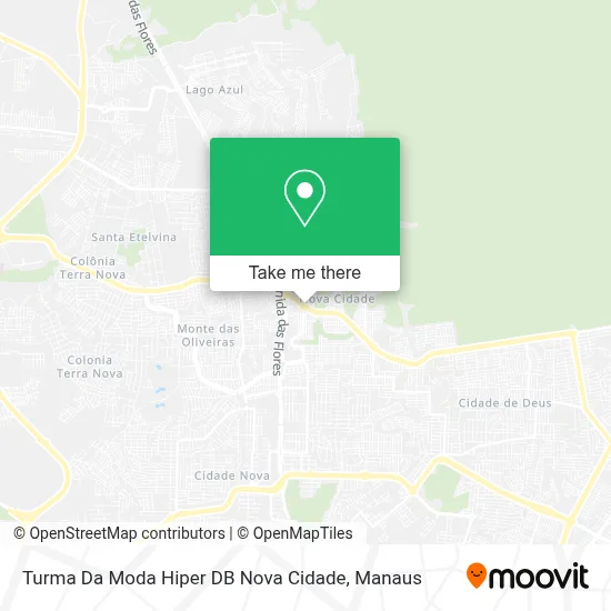 Turma Da Moda Hiper DB Nova Cidade map