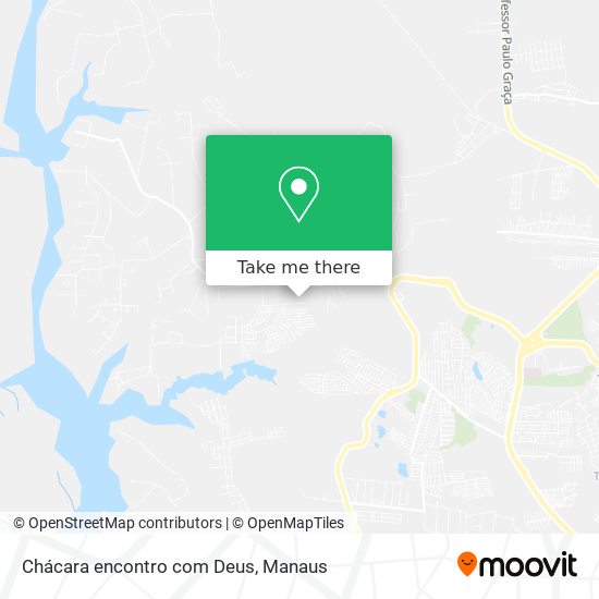 Chácara encontro com Deus map