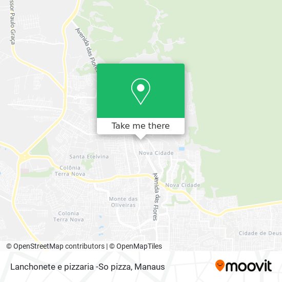 Lanchonete e pizzaria -So pizza map