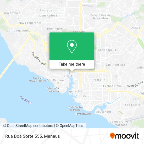 Rua Boa Sorte 555 map