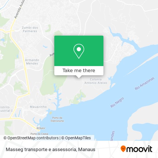 Mapa Masseg transporte e assessoria