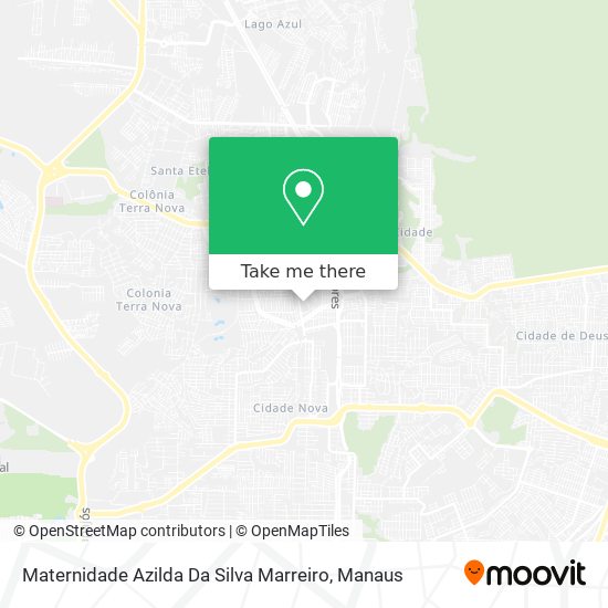 Mapa Maternidade Azilda Da Silva Marreiro