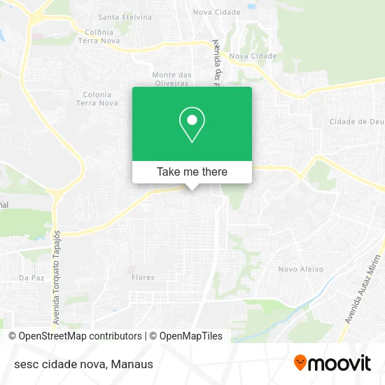 sesc cidade nova map