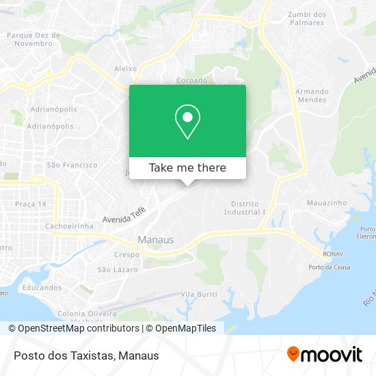 Mapa Posto dos Taxistas