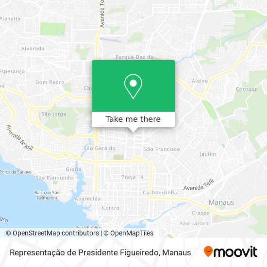 Representação de Presidente Figueiredo map