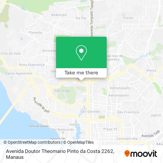 Avenida Doutor Theomario Pinto da Costa 2262 map