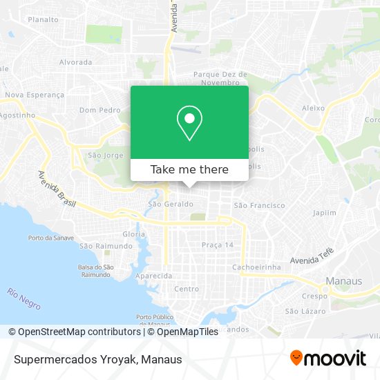 Supermercados Yroyak map